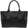 Venetaabottegaa Top Woven Bag Handväskor Designer Jodie Div Tote One Shoulder Large Lattice Leather Women's Handbag Capacity Mommy Commuter