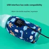 Portátil USB Baby Bottle mais quente carro viagens infantil garrafa de alimentação aquecida isolamento de capa aquecida aquecedor de alimentos 220708