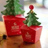 11.5x11.5cm Kerstboom Verpakking Favor Bag Gift Cookie Box Box Apple Dozen Met Bells Party Decoratie Box Voor Kid