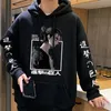 Titan Hoodies Unisex Erkek Kadın Baskı Shingeki NO Kyojin Anime Giysileri Gevşek Sokak Giysileri Link estetik Kore 220815