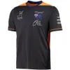 2022 nova equipe f1 camiseta masculina e feminina com o mesmo estilo fórmula um fã roupas podem ser personalizadas mais tamanho