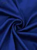 Bclout niebieski bluzka z długim rękawem Satynowa satyna Kobiet eleganckie satynowe długie spodnie i koszule elastyczne spodnie talii kobiety 2 sztuki zestawy t220729