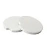 Nieuwe sublimatie keramische autocoasters Cups mat kussen thermische bumpers blanco witte warmteoverdracht absorberen water onderzetters met vinger inkeping gemakkelijk verwijderingshouder