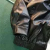 Мужчины весна Black Soft Faux Leather Jacket 2022 Мужская куртка хип -хопа