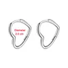 Hoop Huggie Verkauf von 925er Sterlingsilber-Ohrringen, Herz-Schmetterling, niedlicher, brillanter runder Ohrring für Frauen, Schmuck, Geschenke, DIYHoop