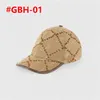 2024 czapki baseballowe Ball Hats Beige Canvas Men Women Letter Dżins dopasowany kapelusz Casquette 200035 8 Kolory z pudełkiem #GBH-06 8 Colors