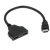 HD HDMI-kabel 1080P V1.4 2 Dual Port Y Splitter-kompatibel Splitter En ingång till två utgångar Adapter för Playstation TV Camera Convert