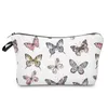 Pretty Butterfly Cosmetic Bags Waterproof Large Capacity Storage Bag Cosmetic Key Card Holder Woman Outdoor Makeup Bag LX4702