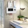 Bath Toilet Supplies Toothbrush Holder Wall Mount Automatic Toothpaste Dispenser Squeeze Set Toothbrush Cover Bathroom Organizer