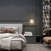 Pendant Lamps Nordic Creative LED Chandelier Personality Round Glass Wrought Iron Living Room Restaurant Cafe Bar Table Lamp Bedroom G4Penda