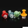 Cyclone glass carb cap riptide dabber caps for Smoking Quartz banger Nails water pipes, dab oil