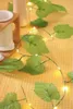Strings String Lights LED Leaf Rattan Copper Wire Battery Style Outdoor Indoor Bedroom Window Christmas Tree Decoration 1pcsLED StringsLED