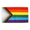 12 Designs 3x5fts 90x150cm Philadelphia Phily Straight Ally Progress LGBT Rainbow Gay Pride Flag JLA13493