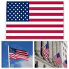 Bandera americana Garden Office Banner 3 x 5 pies Estrellas y rayas de alta calidad Poliéster Sólido Banner 150x90cm Inventario al por mayor