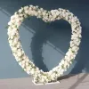 Patio Decoración de la boda Jardín al aire libre Flor romántica Arco Compromiso Telones de fondo Arreglo floral Stand Cumpleaños Bautismo Globos Fondo