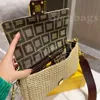 Diseñador de moda Bolsos de hombro para mujer Bolso Baguette de paja Bolso cruzado clásico moderno Bolso de moda Totes de temperamento Carteras de lujo