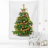Tapis mural de Noël Wal suspendu décor maison salon fond dortoir mur tissu tapis muraux arbre de Noël nappe matelas J220804