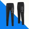 Pantalones de chándal personalizados Diy para mujer, pantalones deportivos negros holgados para mujer, pantalones para correr, ropa de calle de pierna ancha, cintura alta para mujer 220713