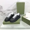 Retro reliëf sneakers dames heren designer schoen motief lederen sneaker veterplatform casual herenschoenen met webscreener-serie