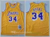 Mens 1996 Mitchell and Ness33 Kareem Abdul Jabbar Jersey 32 Johnson 34 Shaquille Oneal O Neal 44 Jerry West Yellow Purple Blue Thr7932878