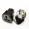 Netzteil, 10 A/16 A, 250 V, Universal-Konverter, UK, USA, AU, Euro auf GER, Deutschland-Stecker, Wechselstrom-Reiseadapter, schwarze Farbe/10 Stück