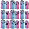 Custom Name Printed Basketball Tyler Herro Jersey 14 Jimmy Butler 22 Dwyane Wade 3 Bam Adebayo 13 Goran Dragic 7 Man Women Kids