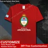 Argentina Cotton T Shirt مخصص Jersey Fans DIY NAME TSHIRT High Street Fashion Hip Hop Loose Casual T Shirt 220616