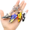 Novo estilo 3D Basketball Keychain estéreo tênis Keychains PVC Pingente de moda de chaveiro de alta qualidade para homens mulheres