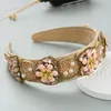 Shiny Luxury Bohemia Colorful Crystal Headband for Woman Sparkly Rhinestone Seed Beads Hairband Girl Banquet Hair Accessory