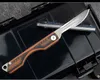 Högkvalitativ konstverk Carving Kniv 440c Satin Blade G10 Hantera EDC Pocket Folding Knives Knivar KNIFES K1604