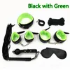 Sex Bondage Kit 7 st Adult Games Set Handcuff Footcuff Piska rep Blindfold för par Erotiska leksaker SM produkter