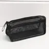 Clear Pencil Case Pen Bags for Students Mesh Bag Make Up Pouch Office Simple Stationery Organizer