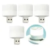 Night Lights 4pcs Mini Portable Reading Plug In Car USB Light Nursery For Bedroom Compact Kitchen LED Lamp Eye Protection Laptop PCNight