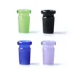 Farbiger Mini-Glasadapter, Dab-Rig-Konverter, 10 mm weiblich auf 14 mm männlich, grün, lila, schwarz, blau, für Glasbongs, Wasserbong-Rauchzubehör