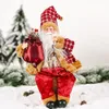 Décoration de Noël Santa Claus Doll Assis Position 13 pouces de haut Shop Home Party Decor