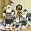 クリスマスデコレーションサンタクロースドールギフトクリスマスツリー装飾クリエイティブプラッシュサンタクロースおもちゃ飾り304560 cm 201130