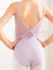 Girls Kids Ballet Dancewear Colorful Deep V Low Back Leotards Cotton Braces Camisole Cosplay & Costumes