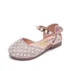 Sandals Girls Princess 2022 Summer Pink Rhinestone Pearl Bow Soft Bottom Baby Baby Shoil