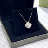 Colliers pendentifs de créateurs Beauul Collier Clover Stone Gift Wedding For Woman Jewelry 8 Color Top Quality5165261