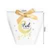 5 pièces joyeux Eid Mubarak boîte à bonbons Ramadan Kareem cadeau emballage boîte islamique musulman Festival al-fitr Eid fête faveur décoration