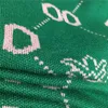 2022女性のセーターニットデザイナートップオールオーバーレターパターンガールズミラノ滑走路デザイナータンククロップシャツハイエンド長袖ストレッチプルオーバーシャ​​ツ