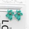 Stud Design Fashion Jewelry Elegant Big Flower Earrings Summer Style Beach Party Statement Earring For Girls Gift WomanStud