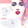 600 Pieces Eyeshadow Pad Shield Patches White Stencils Under Eye Pads Prevent Makeup Residue for Eyelash Extensions Lip