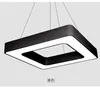 Lampade a sospensione Plafoniera moderna Led Hollow Square Office Line Internet Cafe Gym Engineering Custom Hanging LightPendant