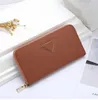 Diseñadores Caja original Embalaje Carteras Bolso Titular de la tarjeta de crédito Moda Hombres y mujeres Embrague con 7 colores Monedero253T