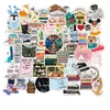 50PCS Inspirational Reading Book Sticker Suitable for Water Cup Luggage Notebook Refrigerator Decoration Sticker Wholesale