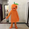 Festivalklänning Orange Frukt Mascot Kostym Halloween Jul Fancy Party Dress Cartoon Character Passvagn Karneval Unisex Vuxna Outfit