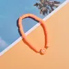 KINDS FRIUT CHARMS BRACKET SET SUMBRE BILANCE DE PLAQUE COLORFUR COLORFE SOFT CLAY DISC BRACELETS ÉLASTIQUES POUR FEMMES