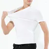 T-shirts pour hommes T-shirt athlétique anti-sale imperméable pour hommes Coupe anti-humidité Séchage rapide Hauts de sport à manches courtes