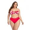 Maillot de bain sexy pour femme, maillot de bain, vêtements de plage, deux pièces, noir, bleu, orange, imprimé multicolore, grande taille, sans soutien-gorge, soutien à armatures, maillots de bain d'été, bikinis